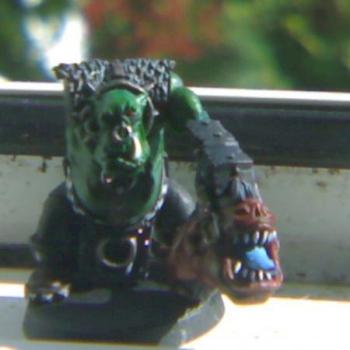 Ork with squig WIP by Gergio