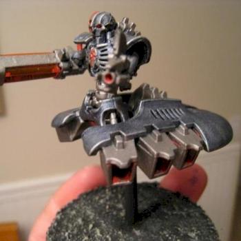 Ice Blue Metal Necron Destroyer by Dark Trainer