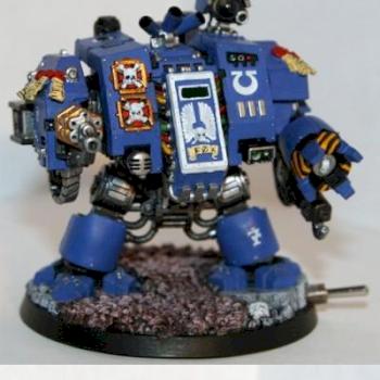 Ultramarine Fox 7 glowing Dreadnought by Mr. Whisper