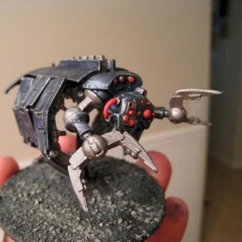 Ice Blue Metal Necron Tomb Spyder by Dark Trainer