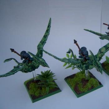 Lizardmen terradons by Rolls Dice