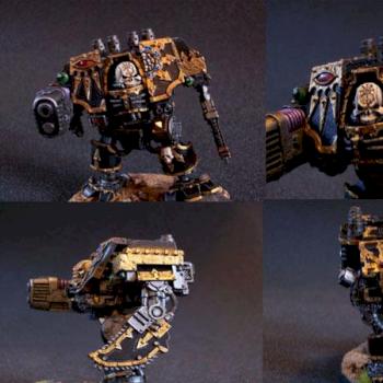 Chaos Black Legion Dreadnought by Darkmoonlight