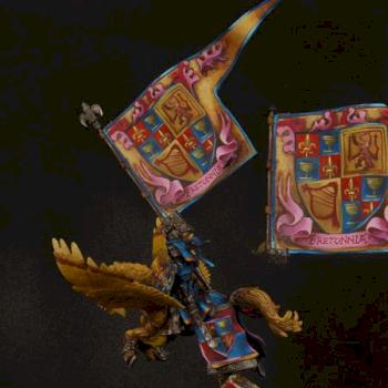 WARHAMMER Bretonnian Pegasus Knight with Standard by rene