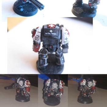 Black Templars Terminator. (My first painting) by illblack