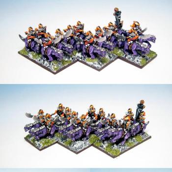 Warmaster (10mm) Dark Elf Cold One by legdba