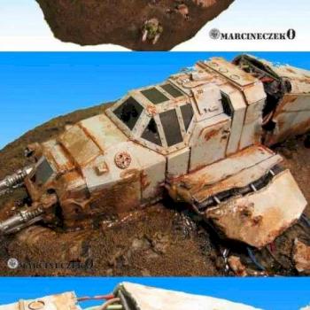 Crashed Marauder - scratchbuid terrain by marcineczek0