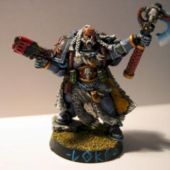 Space Wolves Rune Priest by truse