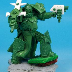 Science Fiction Knight Greenstuff Sculpture by Scibor