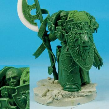 Science Fiction Knight Greenstuff Sculpture by Scibor