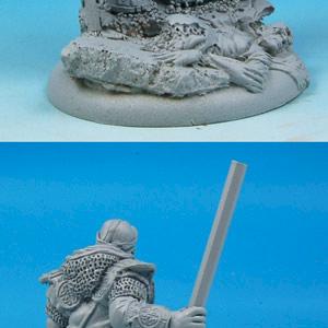 Dwarf Hunter 54mm scale Converted by Scibor
