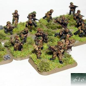 Flames of war SS Panzergrenadier MG teams. by E616