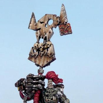 Ork Nob 02 - with WAAAGH Banner by Countersunk81