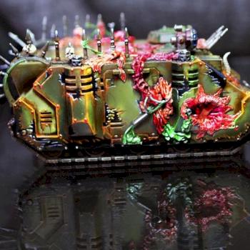 Chaos Space Marine Rhino des Nurgle by Kivi