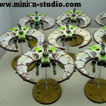 Rusty White Necron Scythes by MinionStudio