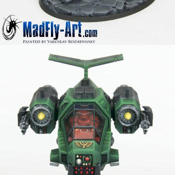 Disciples of Caliban Stormtalon Gunship VII by MadFlyArtStudio