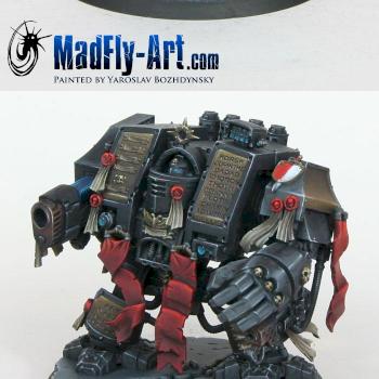 Grey Knights Venerable Dreadnought by MadFlyArtStudio