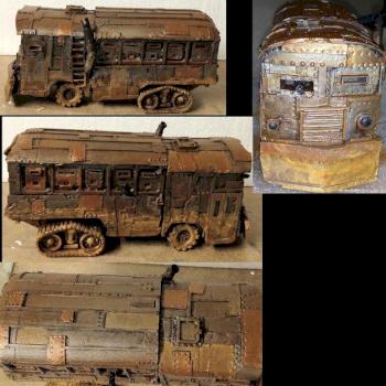 Post-Apocalyptic truck (aka Orc Warbus from Puppets at War) by Byteknight