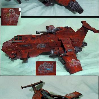 Blood Angel Thunderhawk by Darakas