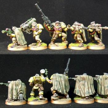 Imperial Fists scout sniper squad by mminghella71