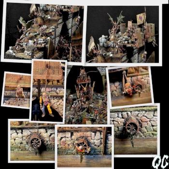 Dark Elf diorama by quidamcorvus