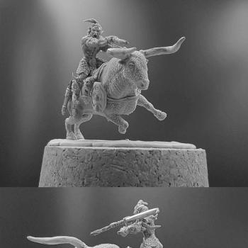 Barbarian on aurochs by Rooted