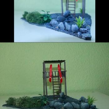 Guard tower in the mountain by Rephuah