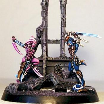 Hell Hath No Fury. A Daemonette vs. Death CUlt Assassin Duel. by Ap0k
