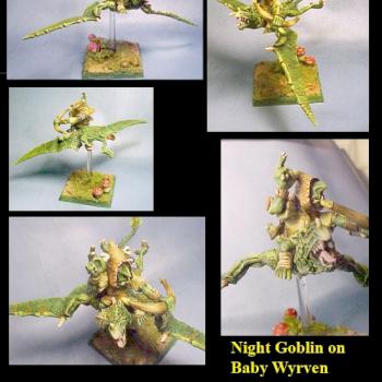 Night Goblin on Baby Wyrven by geraldoluiz55a