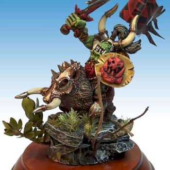 Orc Hero on Boar by shell