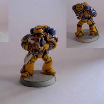 Space Marine warhammer 40K, marine espacial by Ghazghkull