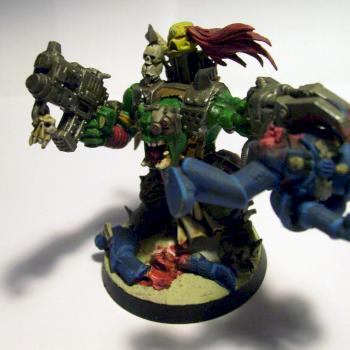 Wh 40k Orc Warboss conversion by katthedemon