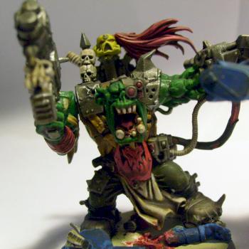 Wh 40k Orc Warboss conversion by katthedemon