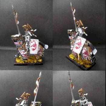 Warhammer Bretonnian Knight of Red Scorpion by tinman755
