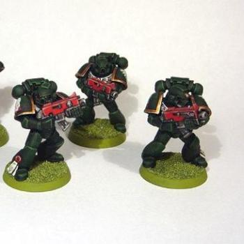 Dark Angels Command Tactical Marines by Spartanacus