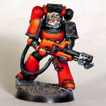 Space marine with flamer by Void24