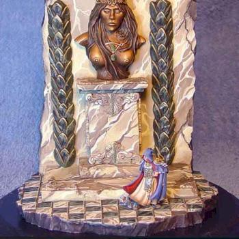 Bronze Goddess diorama with REAPER Sir Broderick by Wappellious