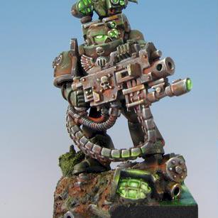 Space Marines with heavy bolter - multiple views by Manumilitari