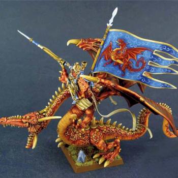 Warhammer High Elves Imrik Dragon by Scibor