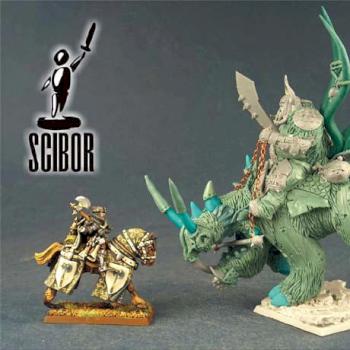 OGRE KINGDOMS Ogre Tyrant on Rhinox - converted by Scibor