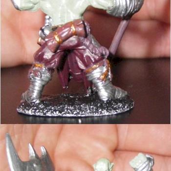 Gowron: conversion from Reaper "Gungor 1/2 Orc Monk" model by destructorprime