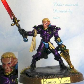 Eldar autarch by Zain