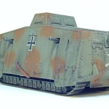 German WW1 A7V Tank 1:72 Scale by coolyjelly