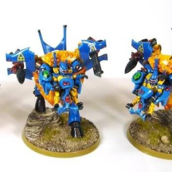 Custom Eldar War Walkers by MajorThom4321