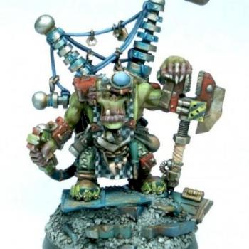 OZ GD 08 Under 18's Golden Demon Winner - Ork Big Mek by A.me