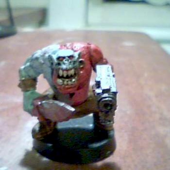 feral ork in war paint by gozeruk