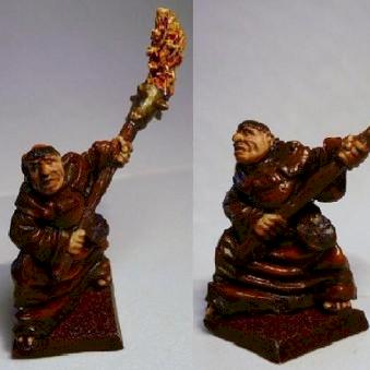 Monk with torch (in progress) by Josie75