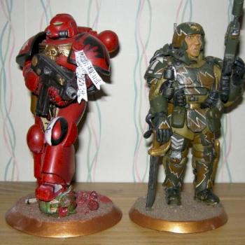 imperial guard and space marine by cassar