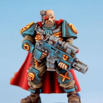 40K Space Marine Scout Sergeant Telion by skullboy
