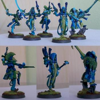 Eldar Jigsaw Harlequins and Wave Serpent by enyatryes