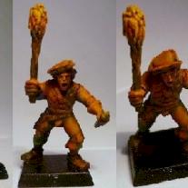 Militia man with dagger and torch (in progress) by Josie75